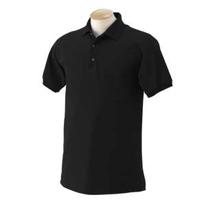 Gildan 50/50 Sport Shirt With Pocket - Dark/Color Black