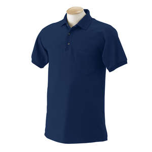 Gildan 50/50 Sport Shirt With Pocket - Dark/Color Blue, Navy