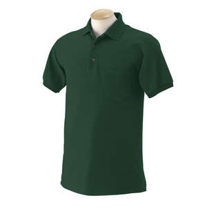 Gildan 50/50 Sport Shirt With Pocket - Dark/Color Green, Forest