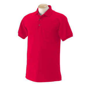 Gildan 50/50 Sport Shirt With Pocket - Dark/Color Red