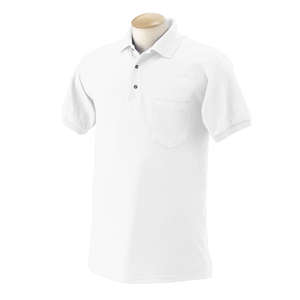 Gildan 50/50 Sport Shirt With Pocket - White/Neutral White