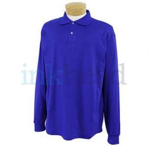 Jerzees Long Sleeve Jersey Sport Shirt - Dark/Color Blue, Royal