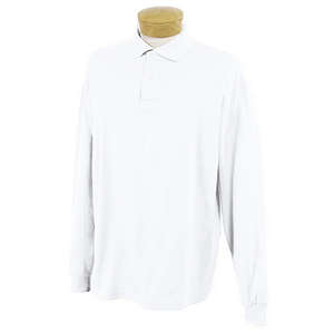 Jerzees Long Sleeve Jersey Sport Shirt - White/Neutral White
