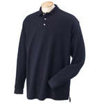 Custom Long Sleeve Polo Shirts - Chestnut Hill Unisex Long Sleeve Performance Plus Pique Polo - Dark/All