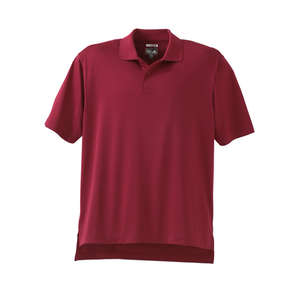 Adidas Mens ClimaCool Textured Polo - Dark/All Scarlet