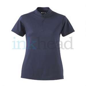 Adidas Womens ClimaCool Textured Polo - Dark/All Blue, Midnight