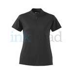 Custom Ladies Golf & Polo Shirts - Adidas Womens ClimaCool Textured Polo - Dark/All