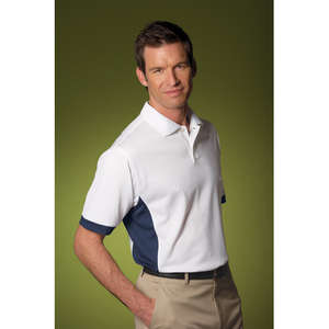 Custom Promotional Adidas Mens ClimaCool Pique Colorblock Polo - Dark/All