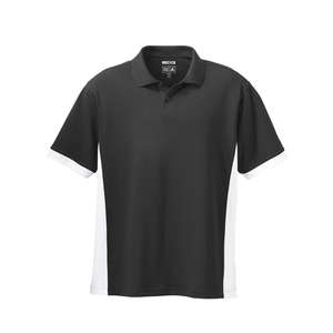 Adidas Mens ClimaCool Pique Colorblock Polo - Dark/All Black/White