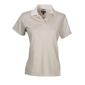 Adidas Womens ClimaCool Classic Stripe Polo - Dark/All Cream/Canvas