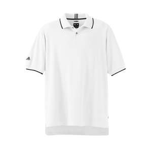 Adidas Mens ClimaLite Interlock Polo - Dark/All White/Black