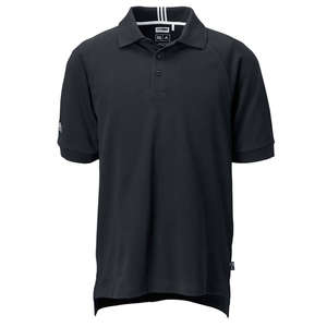 Adidas Mens ClimaLite Pique Polo - Dark/All Black/White