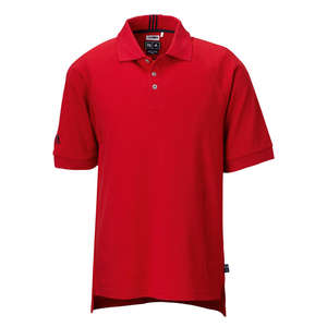 Adidas Mens ClimaLite Pique Polo - Dark/All Red, University/White