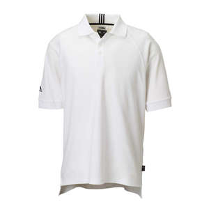 Adidas Mens ClimaLite Pique Polo - Dark/All White/Black