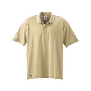 Adidas Mens Athletic Short-Sleeve Polo - Dark/All Sandstorm/White