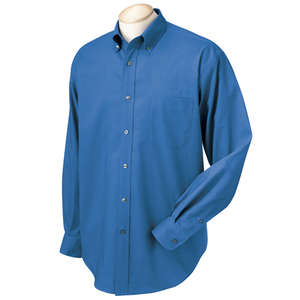 Chestnut Hill Mens Performance Plus Oxford - Dark/All Blue, French