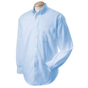 Chestnut Hill Mens Performance Plus Oxford - Dark/All Blue, Light