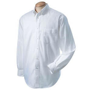 Chestnut Hill Mens Performance Plus Oxford - Dark/All White