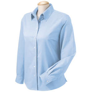 Chestnut Hill Womens Performance Plus Oxford - Dark/All Blue, Light
