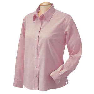 Chestnut Hill Womens Performance Plus Oxford - Dark/All Terracotta