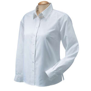 Chestnut Hill Womens Performance Plus Oxford - Dark/All White