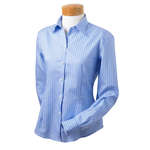 Imprinted Dress Shirts - Van Heusen Womens True Wrinkle Free 80/2 Cotton Pinpoint Oxford - Dark/All