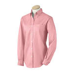 Promotional Promotional Products - Van Heusen Womens Long Sleeve Wrinkle Resistant Blended Pinpoint Oxford - Light/Heather