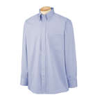 Promotional Dress Shirts - Van Heusen Mens Long Sleeve Wrinkle Resistant Blended Pinpoint Oxford - Light/Heather