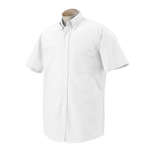 Promotional Promotional Products - Van Heusen Mens Short Sleeve Wrinkle Resistant Oxford - White/Neutral
