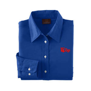 Custom Promotional Harriton Womens Oxford with Stain Release - Dark/All