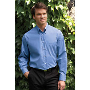 Van Heusen Mens Solid Silky Poplin - Dark/All 