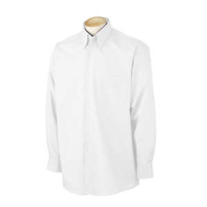 Van Heusen Mens Solid Silky Poplin - Dark/All White