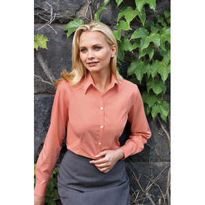 Van Heusen Womens Solid Silky Poplin - Dark/All 