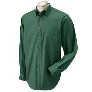Chestnut Hill Mens 32 Singles Twill Longsleeve - Dark/All Green, Pine