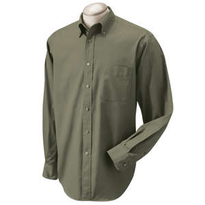 Chestnut Hill Mens 32 Singles Twill Longsleeve - Dark/All Olive