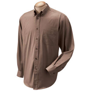 Chestnut Hill Mens 32 Singles Twill Longsleeve - Dark/All Khaki, Surplus