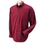 Customized Men's Dress Shirts - Chestnut Hill Mens 32 Singles Twill Longsleeve - Dark/All