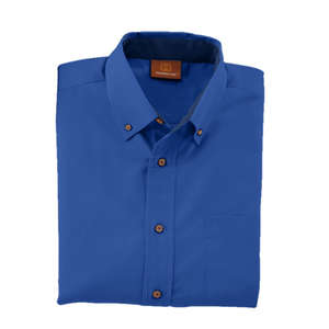 Harriton Mens Twill With Stain Release - Dark/All Blue, French