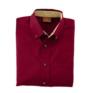 Harriton Mens Twill With Stain Release - Dark/All Wine