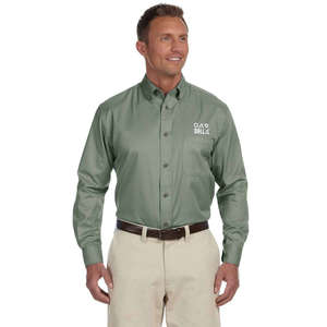 Custom Promotional Harriton Mens Twill With Stain Release - Dark/All