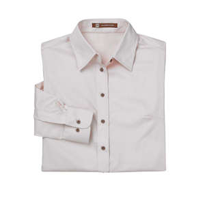 Harriton Womens Twill with Stain Release - Dark/All Pink, Blush