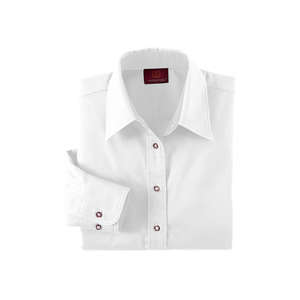 Harriton Womens Twill with Stain Release - Dark/All White
