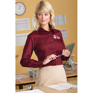 Custom Promotional Harriton Womens Twill with Stain Release - Dark/All