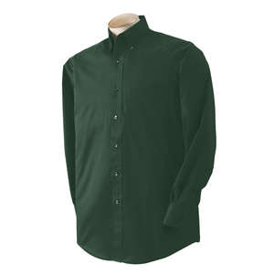 Van Heusen Mens Long Sleeve Dress Twill - Dark/All Green, Spruce