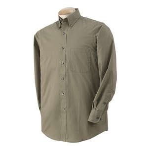 Van Heusen Mens Long Sleeve Dress Twill - Dark/All Khaki