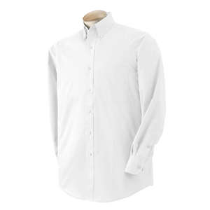 Van Heusen Mens Long Sleeve Dress Twill - Dark/All White