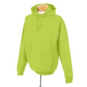 Jerzees 8 oz 50/50 Nublend Hooded Pullover - Dark/Color Green, Safety