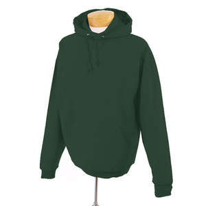 Jerzees 8 oz 50/50 Nublend Hooded Pullover - Dark/Color Green, Forest