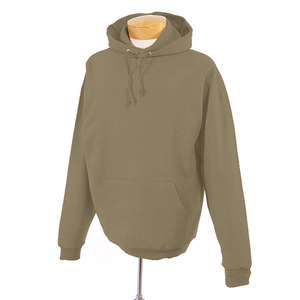 Jerzees 8 oz 50/50 Nublend Hooded Pullover - Dark/Color Brown, Khaki