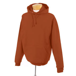 Jerzees 8 oz 50/50 Nublend Hooded Pullover - Dark/Color Orange, Texas